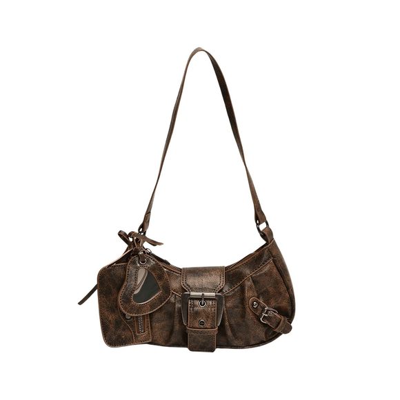 Buckle Shoulder Bag Western Hobo Bag Pu Leather Handbags With Coin XD - Picture 1 of 6